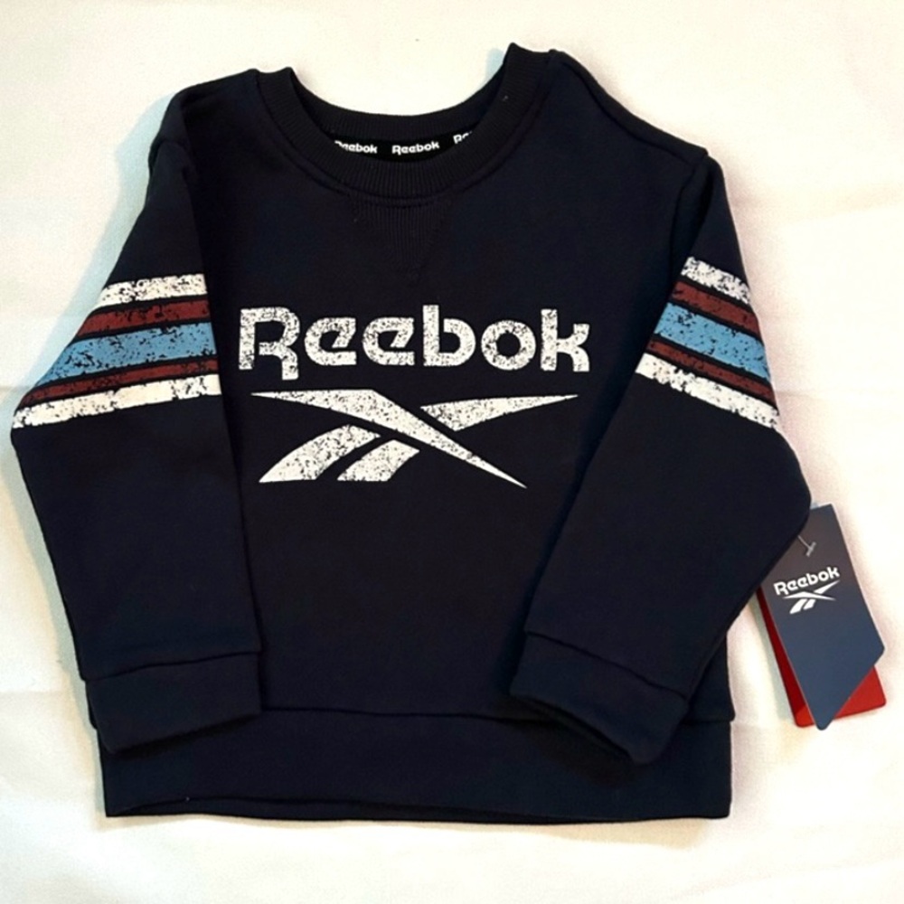 Reebok Kids Navy Blue Crewneck Sweatshirt. Size 2T - NWT.